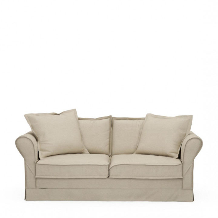 Carlton sofa 2 5 seater oxford weave flanders flax