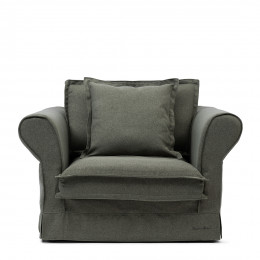Carlton love seat oxford weave forest green