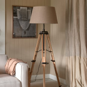 Rm wooden tripod floor lamp