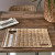 Rustic rattan with love placemat