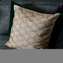Enchanting beaded pillow cover 50x50cm