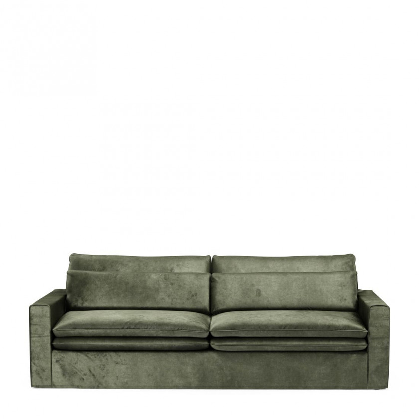 Continental Sofa 3,5 Seater, velvet, ivy