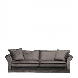 Carlton sofa 3 5 seater velvet grimaldi grey