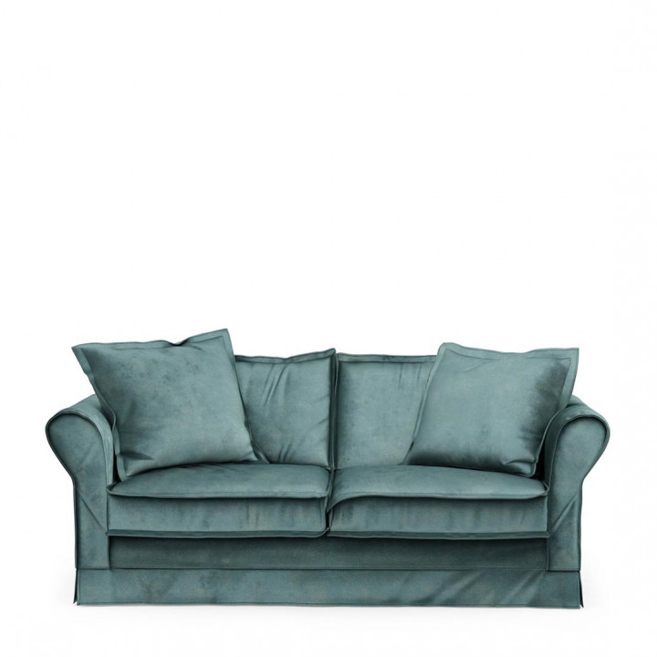 Carlton sofa 2 5s velvet minblue