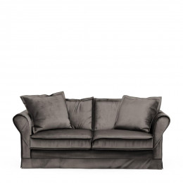 Carlton sofa 2 5 seater velvet grimaldi grey
