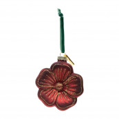 Christmas flower ornament red
