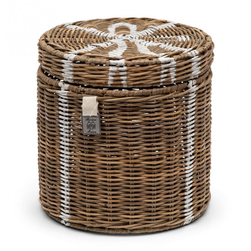 Rustic Rattan Pretty Gift Basket Set Of 3 pieces