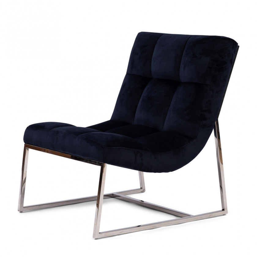 Thompson Place Chair, velvet III, indigo