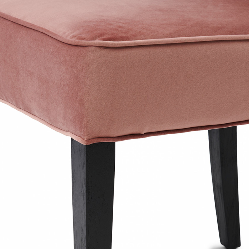 The Jade Dining Chair, velvet III, rose stain