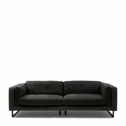 Biltmore 3 5 seater sofa leather charcoal
