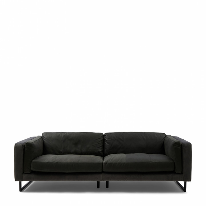 Biltmore 3 5 seater sofa leather charcoal