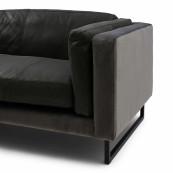 Biltmore 3 5 seater sofa leather charcoal