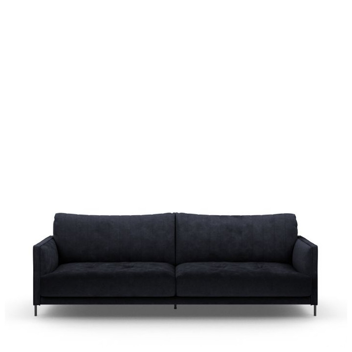 Bal harbour 3 5 seat sofa velvet trafalgar grey