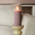 Pillar candle rib lilac 7x15