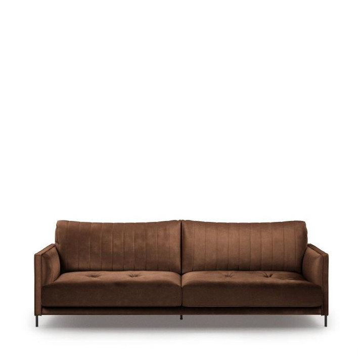 Bal harbour 3 5 seat sofa velvet chocolate