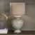Rm vase table lamp flax
