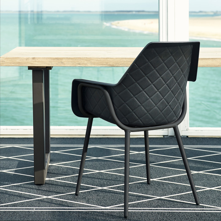 Amsterdam city dining armchair outdoor black