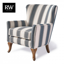 Cavendish armchair blue stripe fr