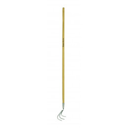 Stainless steel long handled 3 prong cultivator