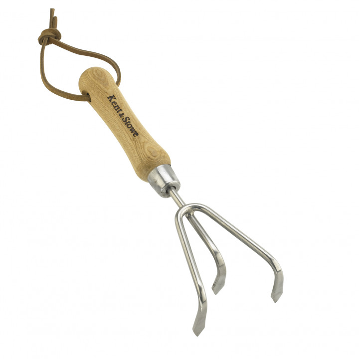 Stainless steel hand 3 prong cultivator