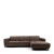 Marciana electric sofa with chaise longue right scottish suede brown sugar