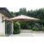 Wall mounted cantilever parasol with cover taupe