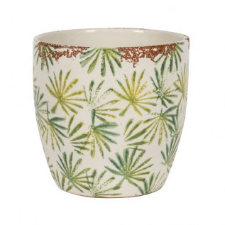 Grenada 20 01la indoor round palm planter light green 18cm dia
