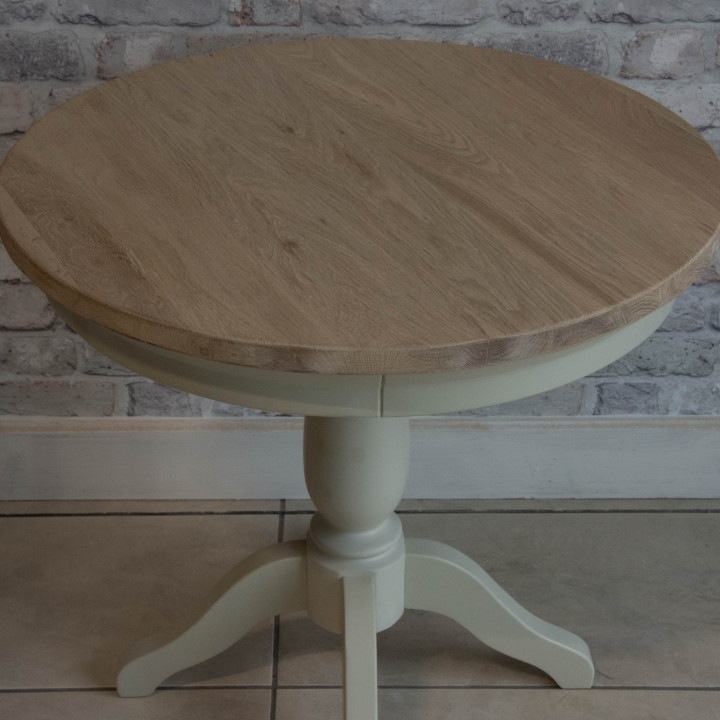 Ex display warehouse clearance clifton grey painted round table