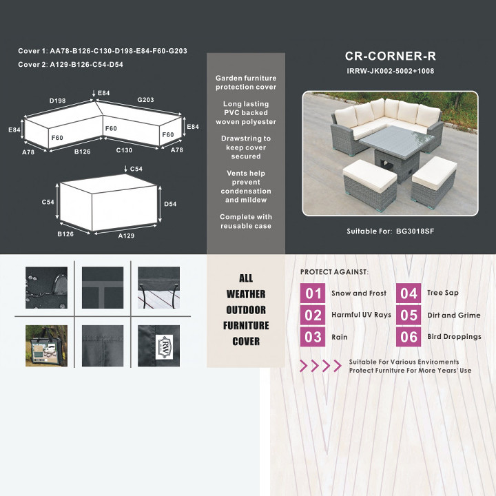 Rising corner cover