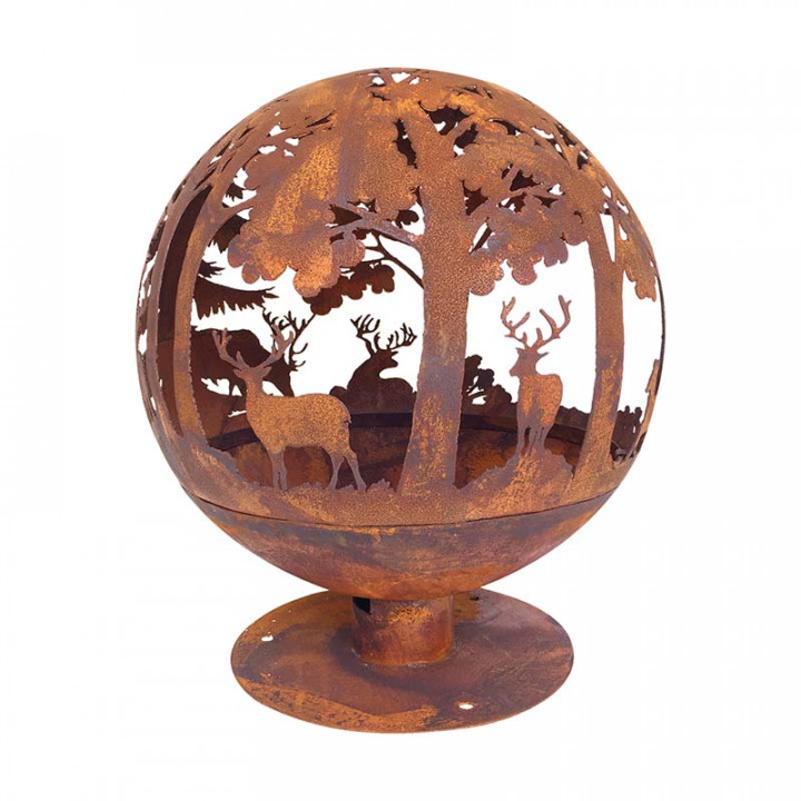 Fire ball laser cut rust