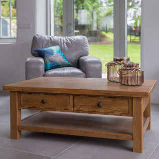 Warehouse clearance fitzwilliam coffee table with 2 drawers