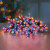 50 multi action battery operated led lights with timer rainbow