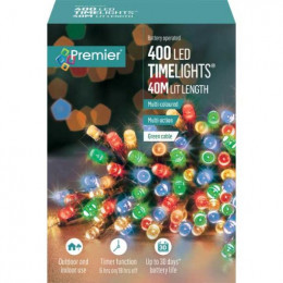 400 battery operated timelights multi coloured c25