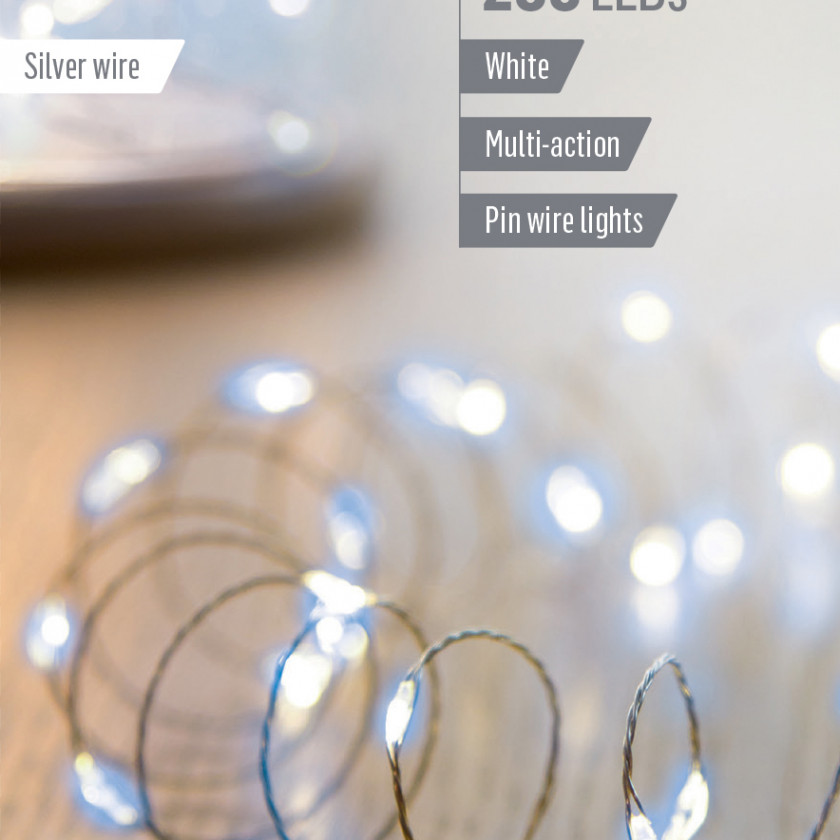 200 LED Battery Operated MicroBrights - White