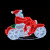 672 multi coloured leds tinsel motorbike santa