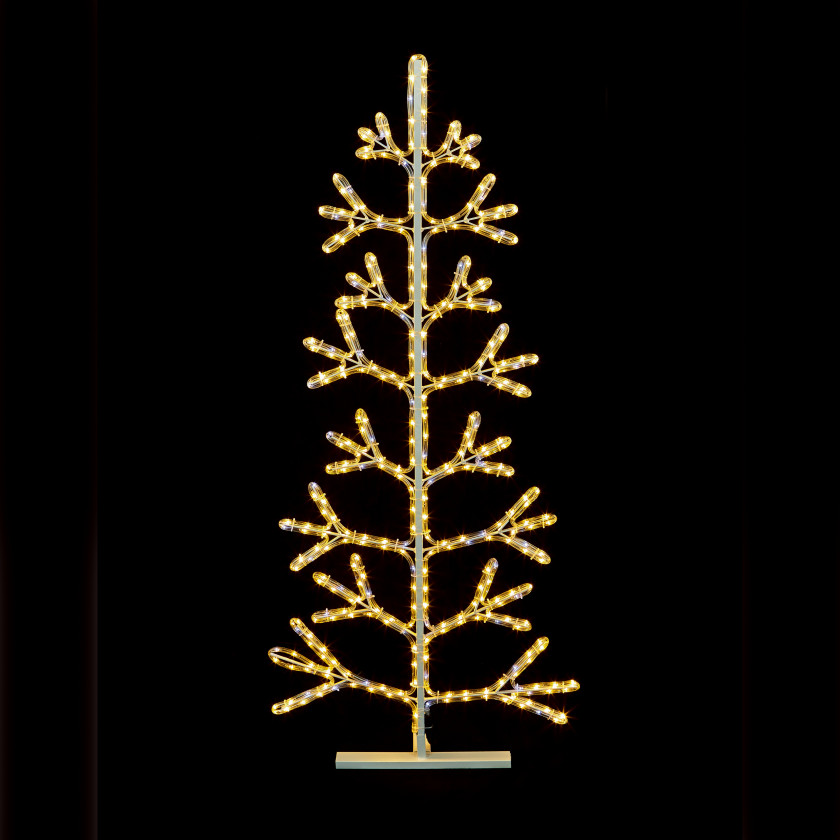 1.5 m Twinkling Tree Ropelight - Warm White & White Flush
