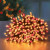 200 multi action led supabrights christmas lights with timer vintage gold red