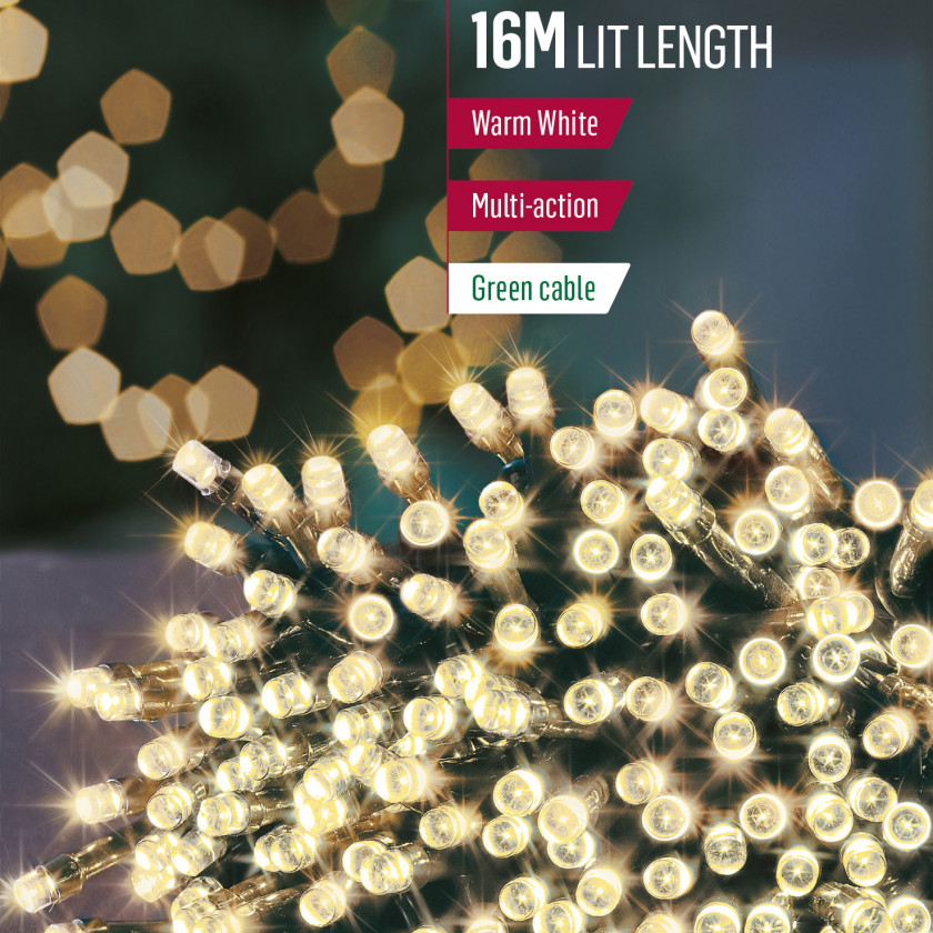 200 LED SupaBright 16m LIT Length