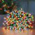 380l multi action supabright green cable led lights with timer multi coloured