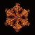 90cm rose gold starburst snowflake with 660 vintage gold led lights
