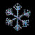 1 2m white starburst snowflake with 960 multi coloured vintage gold led lights