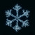 1080 leds silver starburst snowflake 1 5m with timer white