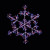 300 leds microbrights snowflake 40cm rainbow