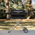Portable charcoal grill w cart