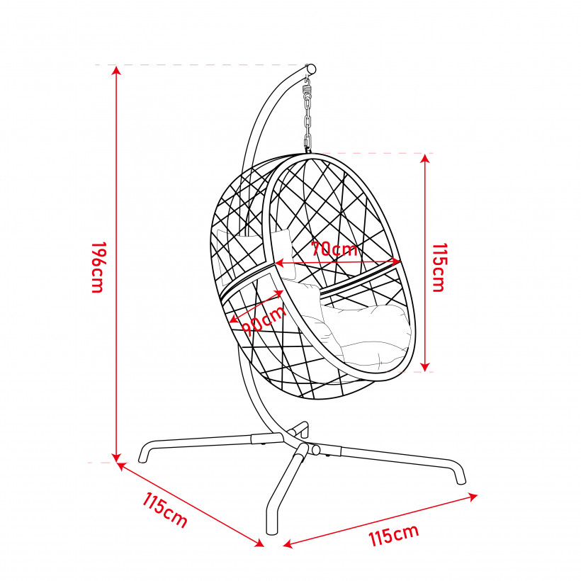 Rathwood swing chair Clearance