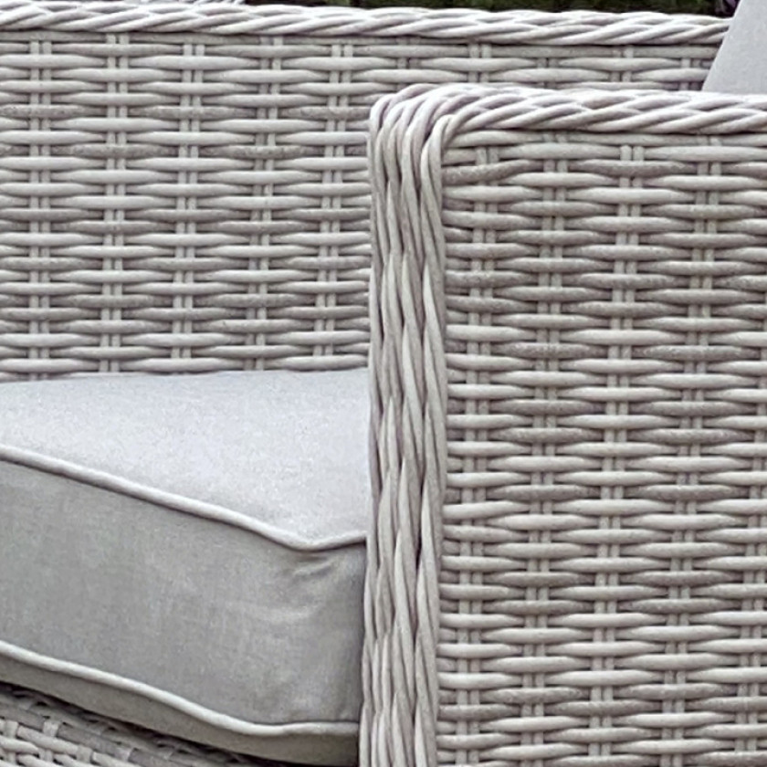 Barcelona - Corner Sofa Set with Rectangular Rising Table & Ice Bucket  (Grey)