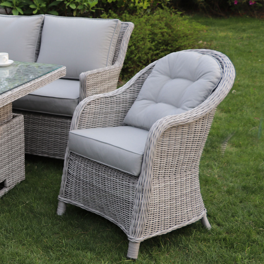 Portofino Corner Dining Set With Round Backed Chair Rathwood Portofino Corner Dining Set With Round, Portofino Outdoor Furniture
