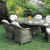 Sepino 6 seater set with oval table lazy susan natural