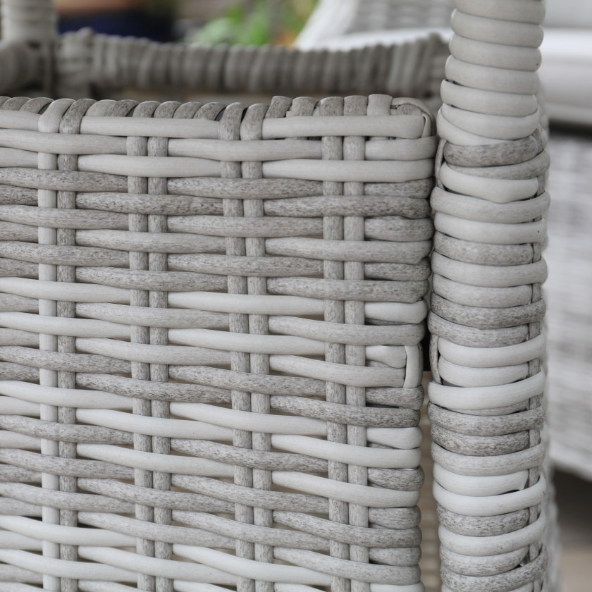 Bordeaux Rattan - Bistro Set (White Washed)