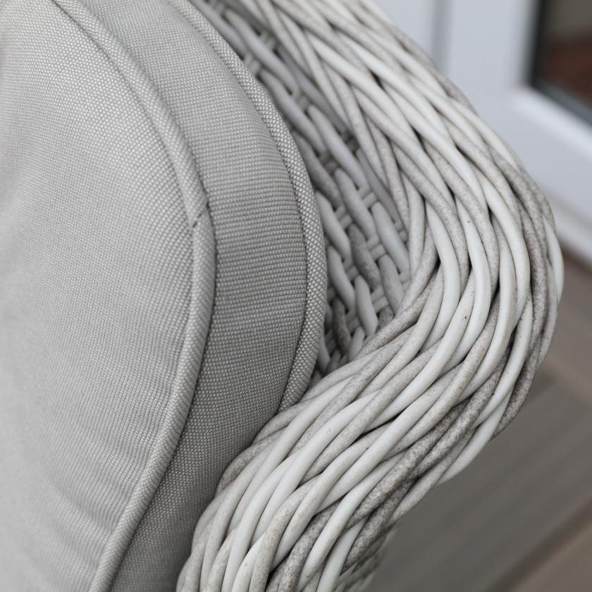 Bordeaux Rattan - Bistro Set (White Washed)